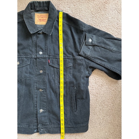 Levis Denim Jacket Men's Large Black Betty Boop Custom Airbrushed USA Made 90s - Picture 6 of 8